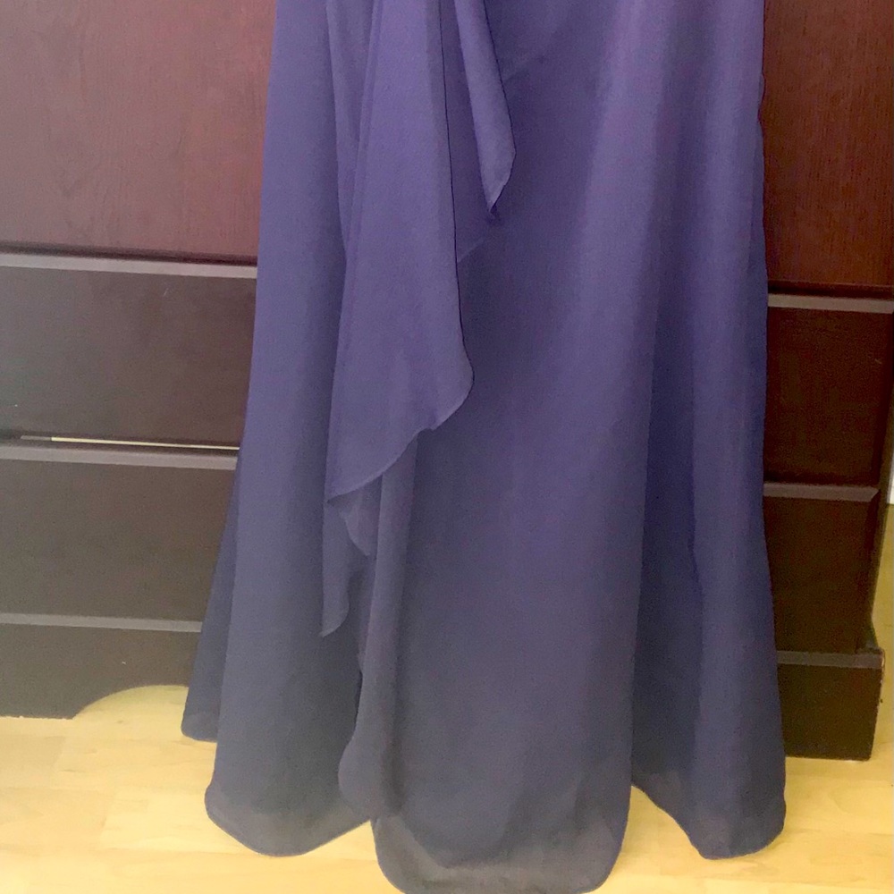 Eggplant evening gown